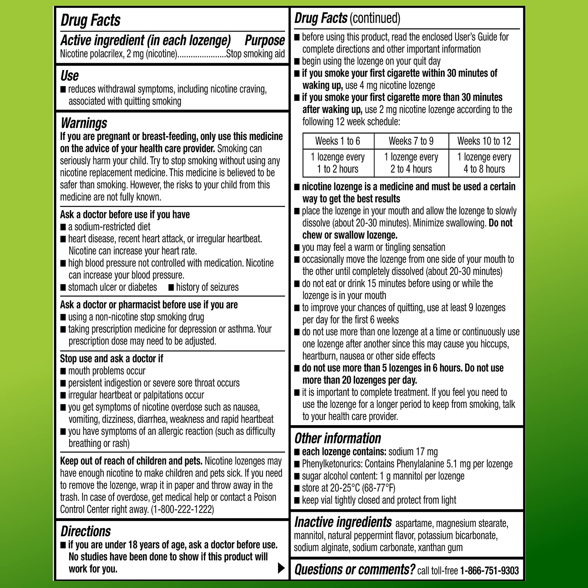Amazon Basic Care Nicotine Polacrilex Lozenge, 2 mg (Nicotine), Mint Flavor Amazon Basic CareAu supplements