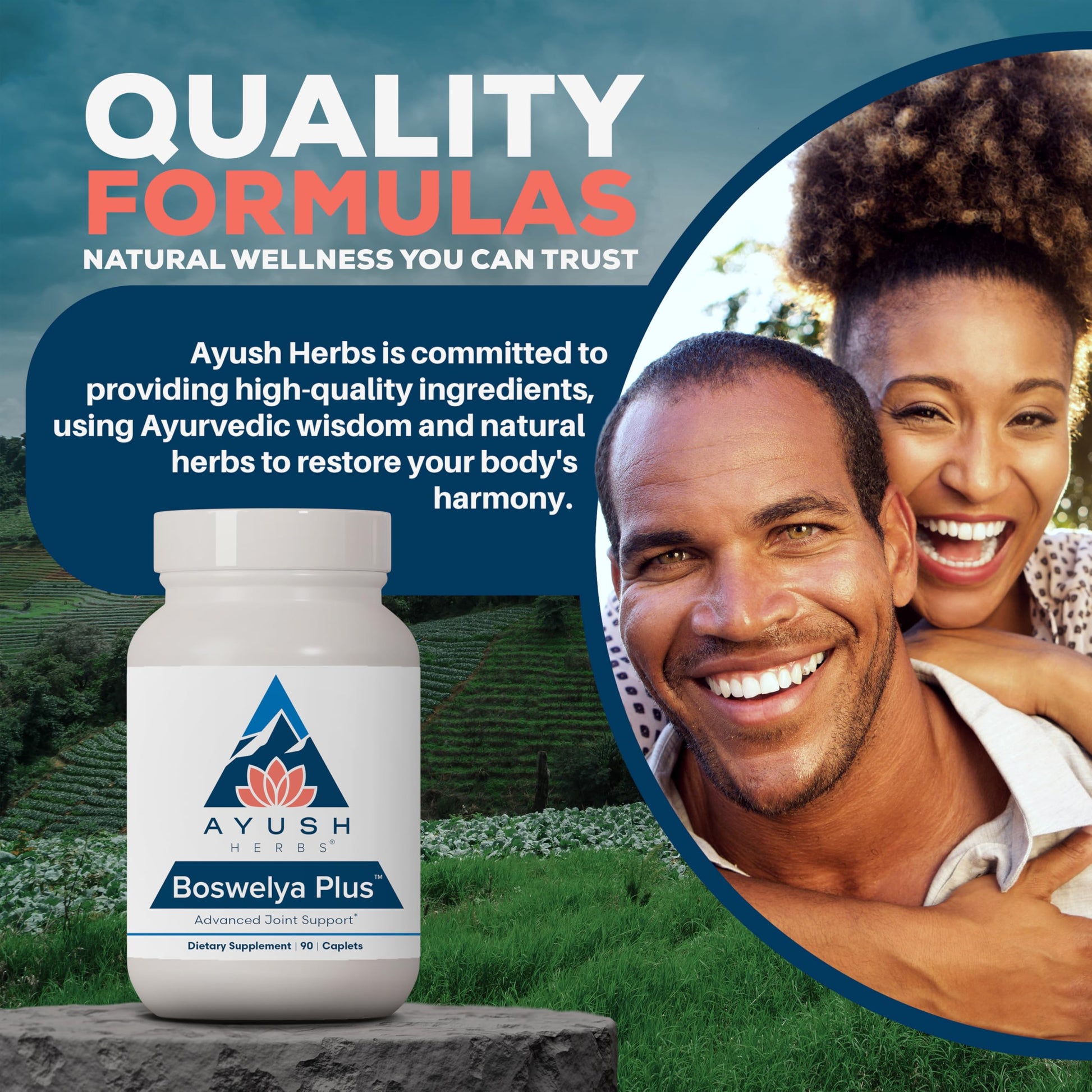 Ayush Herbs Boswelya Plus - Glucosamine Chondroitin Joint Support Supplement, Turmeric Muscle Support for Men & Women, Joint Care with Curcumin - 90 Vegetarian Capsules (1 Count) Ayush HerbsAu supplements