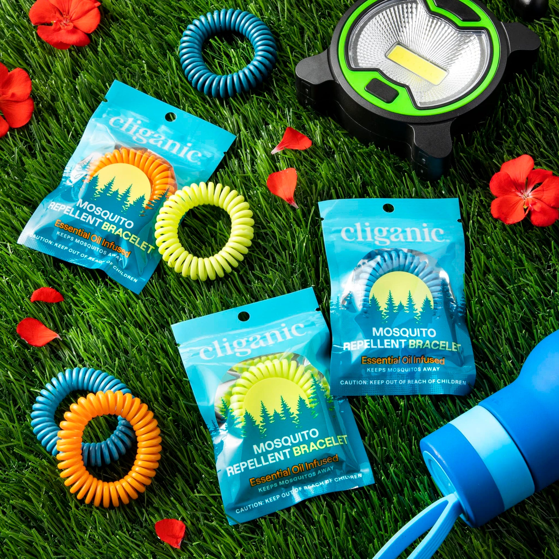 Cliganic 10 Pack Mosquito Repellent Bracelets, DEET-Free Bands, Individuall CliganicAu supplements