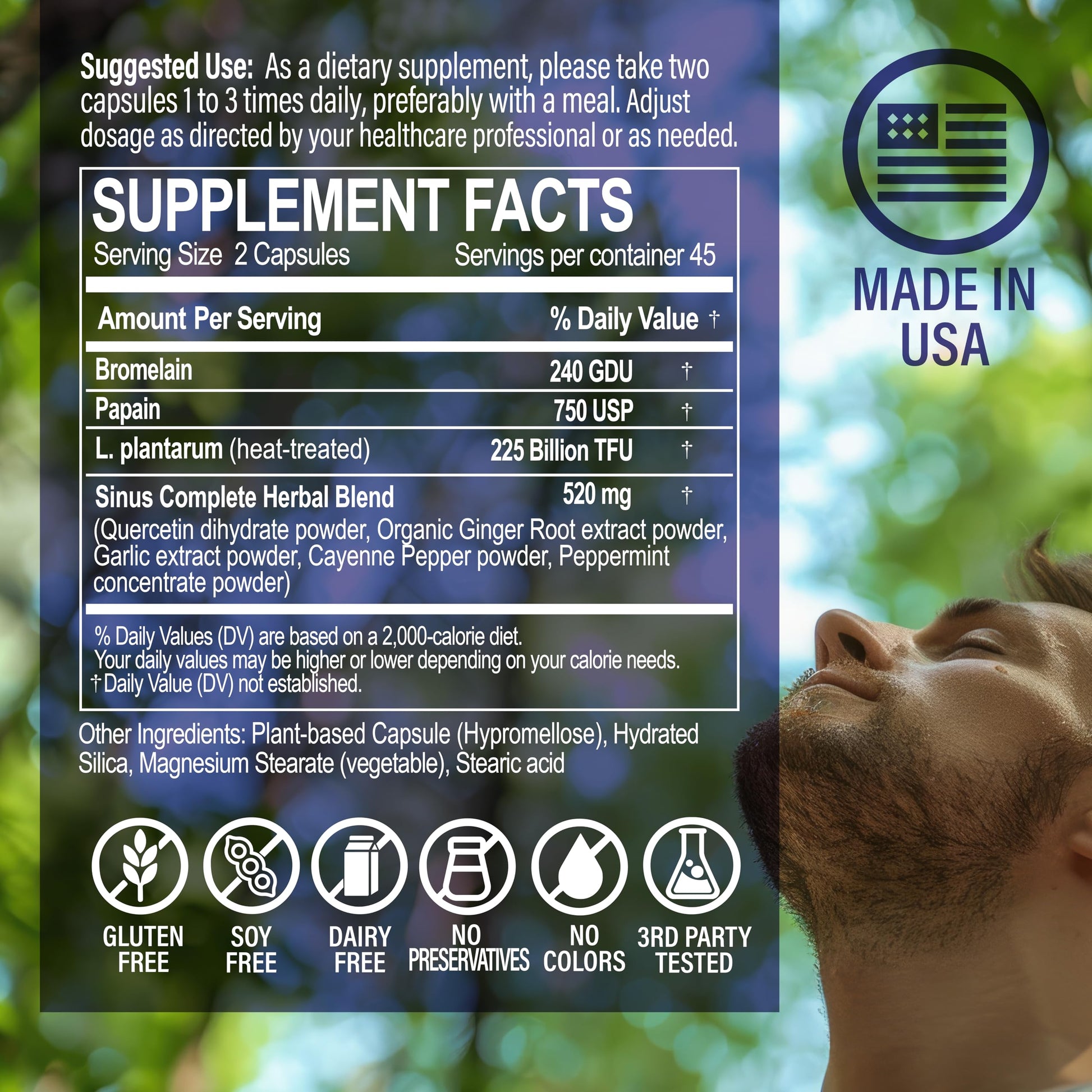 NANOWELL Sinus Biome All-Day Formula Dietary Supplement, 90 Vegetarian Capsules, 225 Billion TFU for Nasal, Sinus, Respiratory Support NANOWELLAu supplements