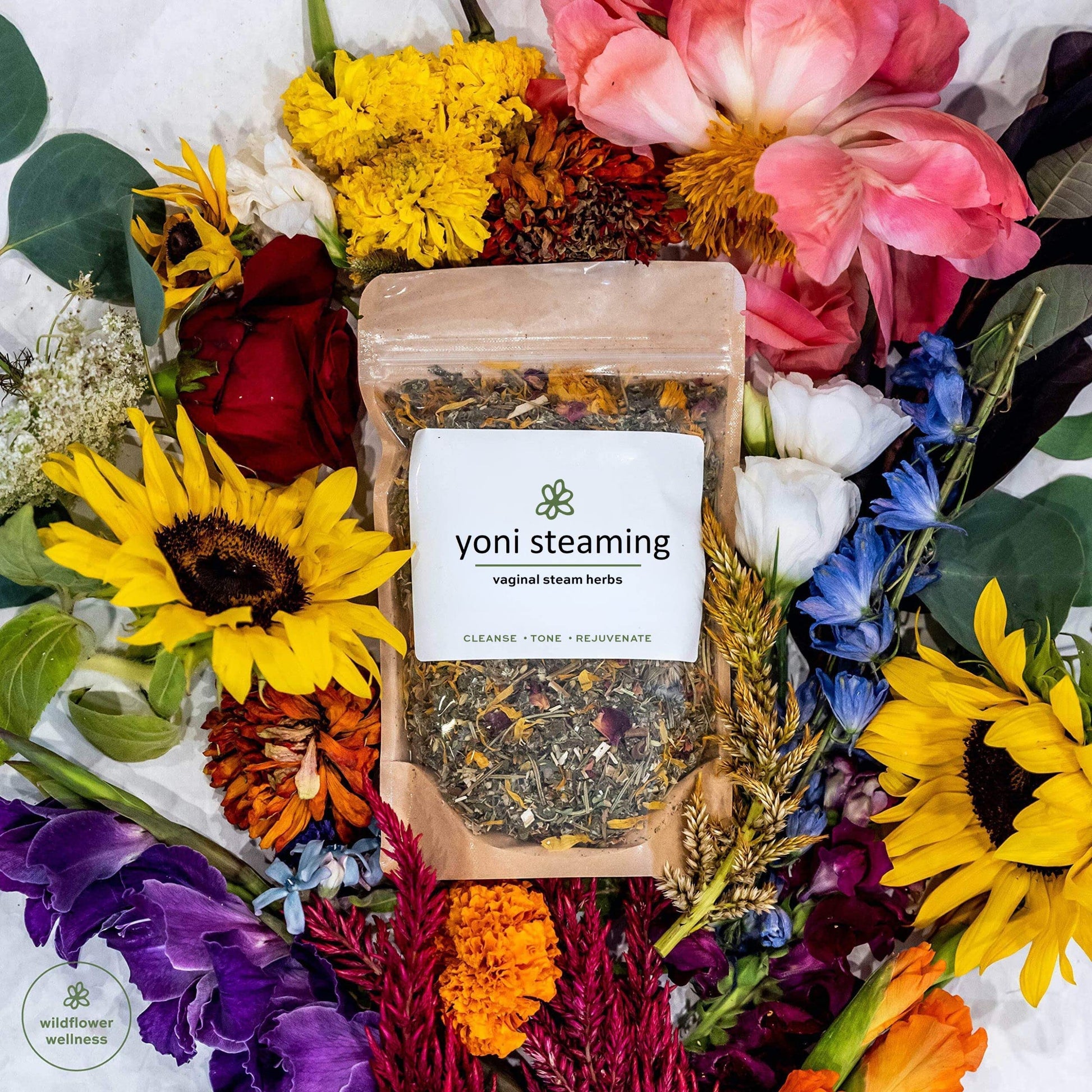 Yoni Steaming Herbs (5 Steams) | Cleansing + Gentle Formula | Formulated by Trained Herbalist WILDFLOWER WELLNESSAu supplements
