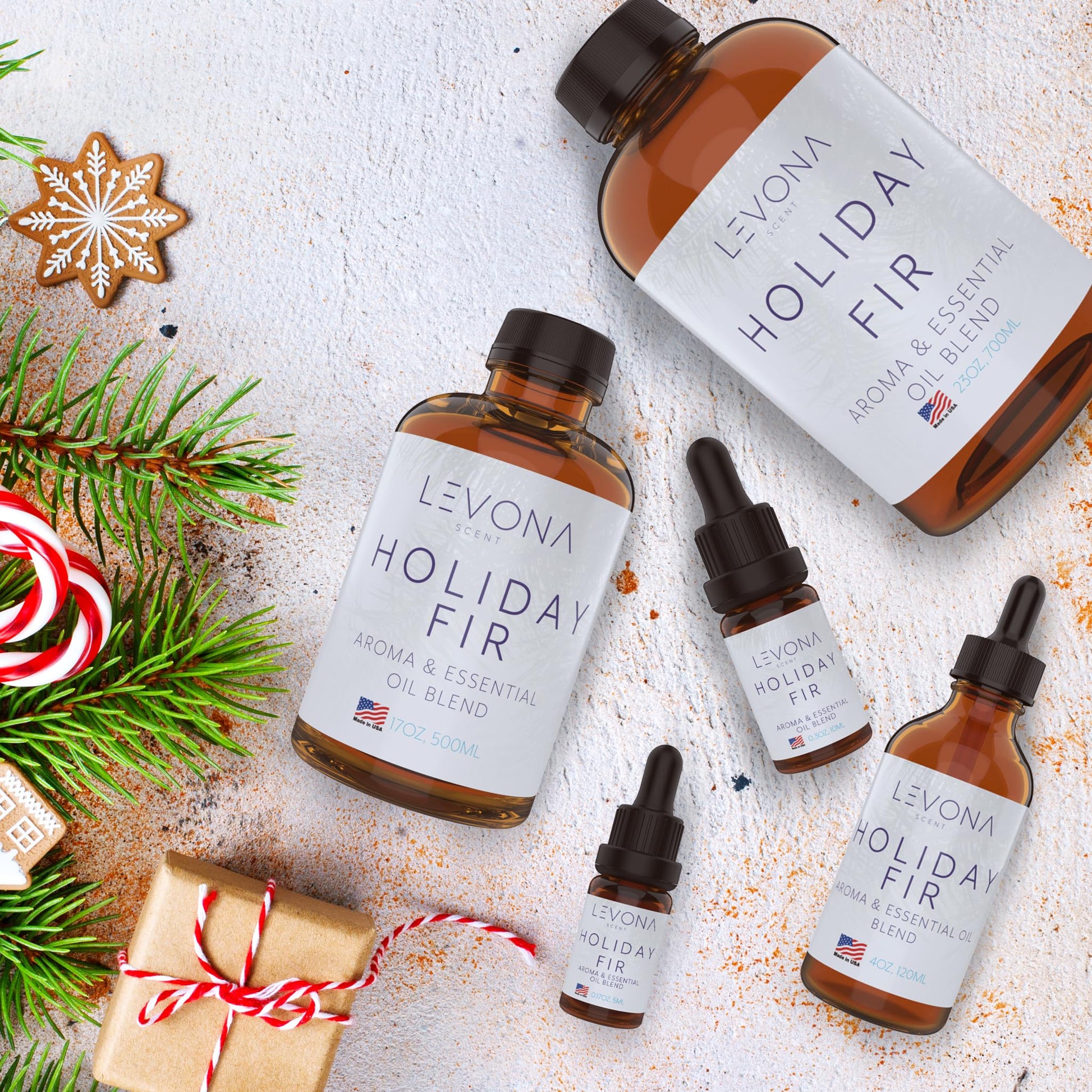 Levona Scent Christmas Essential Oils for Diffuser: Holiday Fir Essential Oil for Diffusers for Home LEVONA SCENTAu supplements