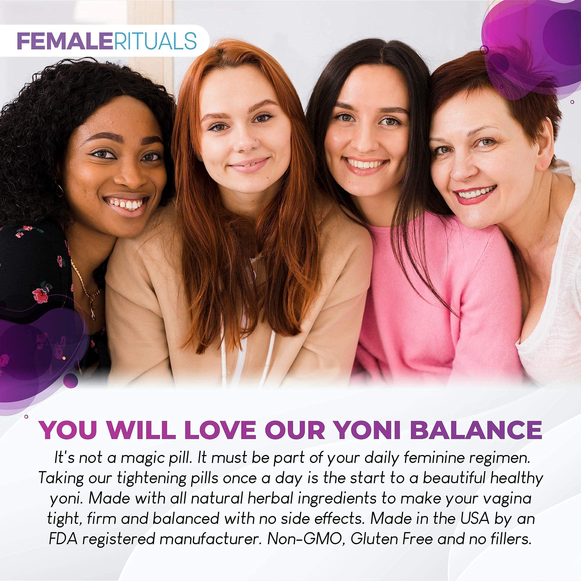 FEMALE RITUALS - Vaginal Moisturizer Boric Acid Suppositories for PH Balance - Bad Odors FEMALE RITUALSAu supplements
