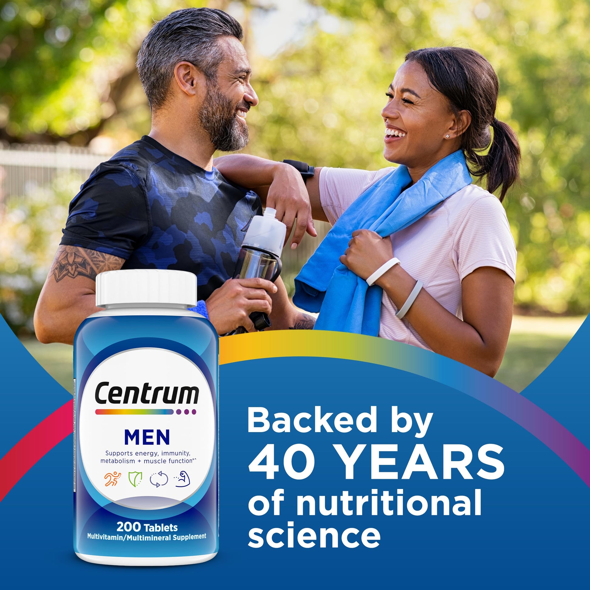 Centrum Multivitamin for Men, Multivitamin/Multimineral Supplement with Vitamin D3, B Vitamins and Antioxidants CentrumAu supplements