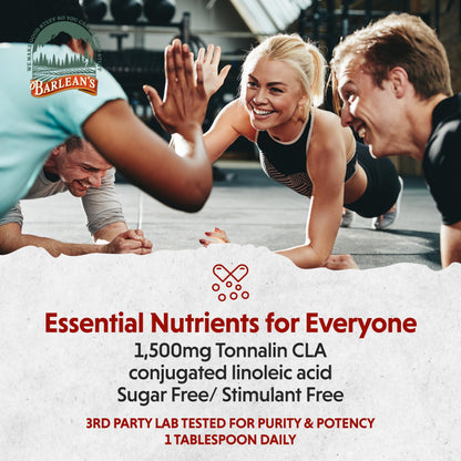 Barlean's Fresh Apple with 1,500 mg of Tonalin CLA - Gluten-Free, Vegan, Kosher Barlean'sUS supplements