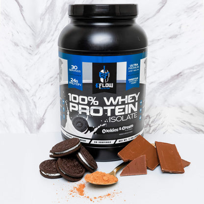eFlow Nutrition 100% Whey Protein Isolate - Lactose-Free Digestive Enzymes Added eFlow NutritionUS supplements