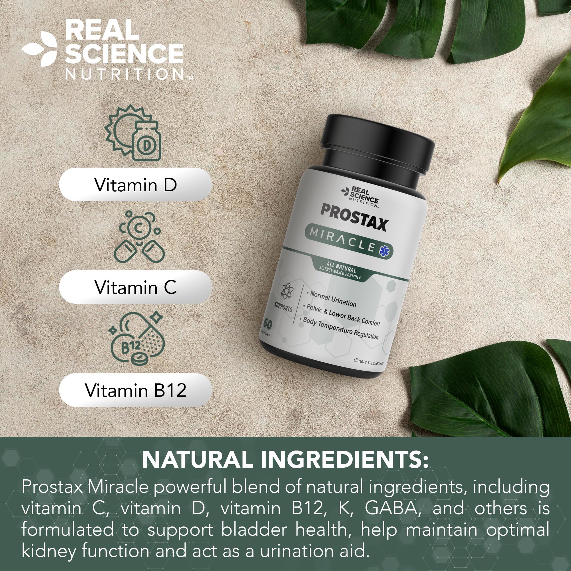 Real Science Nutrition Offers Prostax Miracle: A Natural Supplement for Bladder and Kidney Health, Mens Health Products Real Science NutritionAu supplements