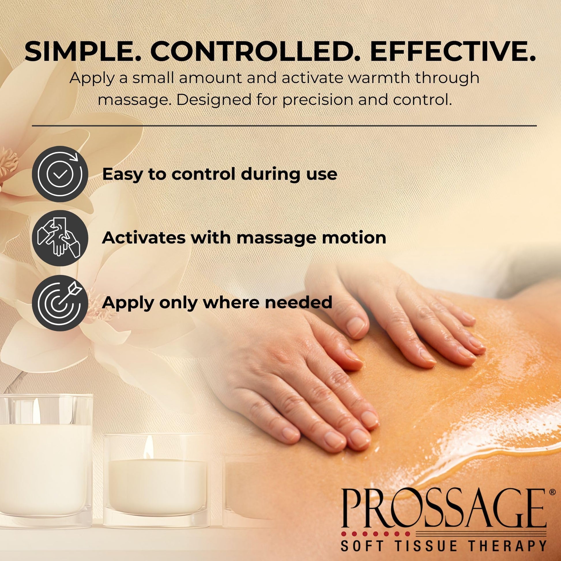Prossage Heat Warming Relief Massage Oil for Therapuetic Massages, Deep Tissue Massages, and Aromatherapy, Topical Reliever, 8 Ounce Bottle THERABANDAu supplements