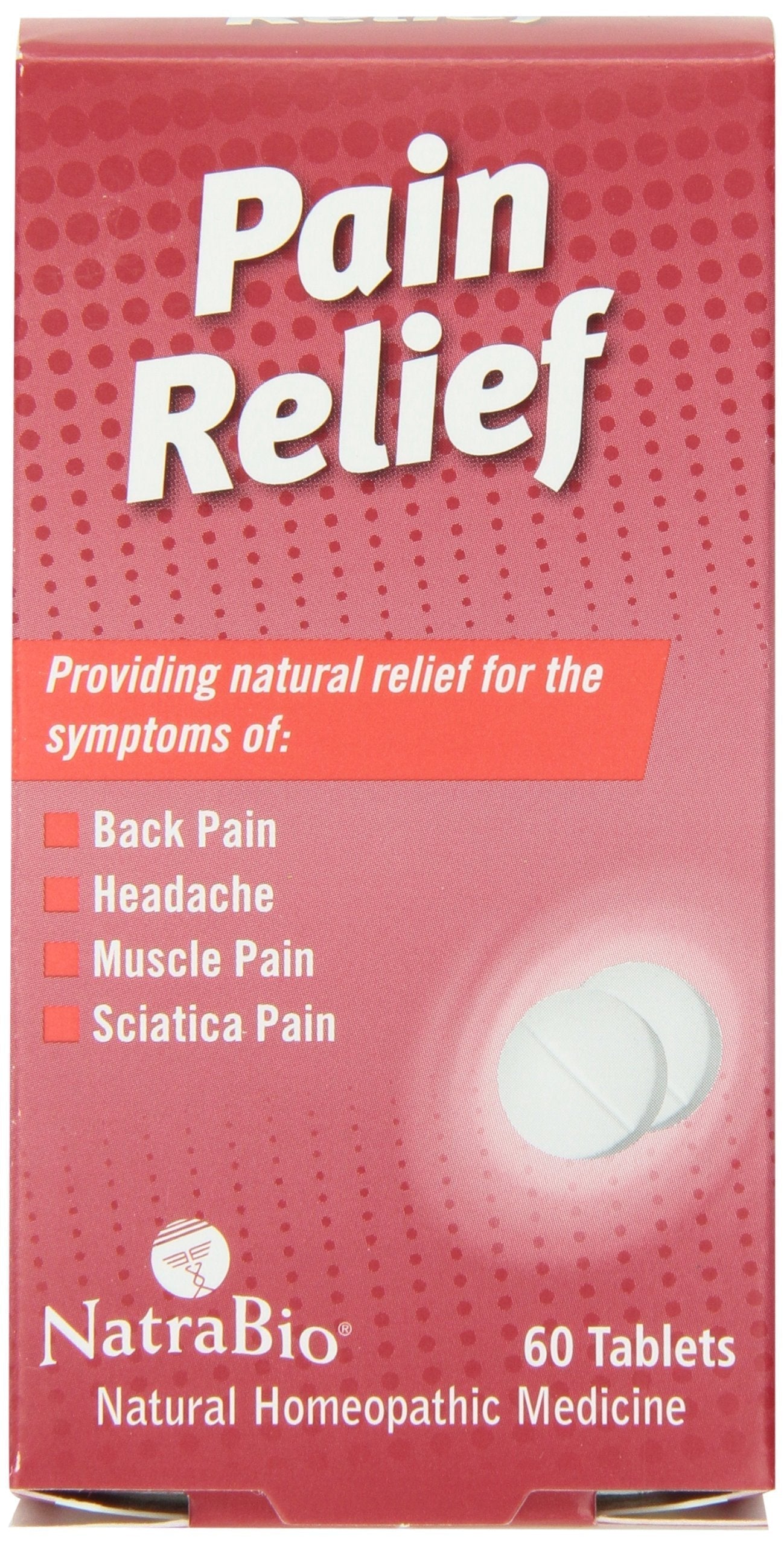 Natrabio Pain Relief Tablets, 60 Count NatraBioAu supplements