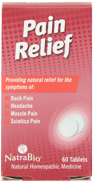 Natrabio Pain Relief Tablets, 60 Count NatraBioAu supplements