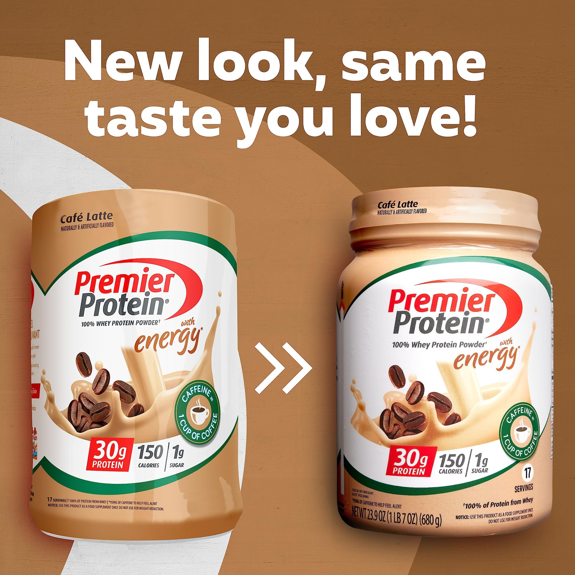 Premier Protein Powder, Cafe Latte , 30g Protein, 1g Sugar, 100% Whey Protein Premier ProteinUS supplements