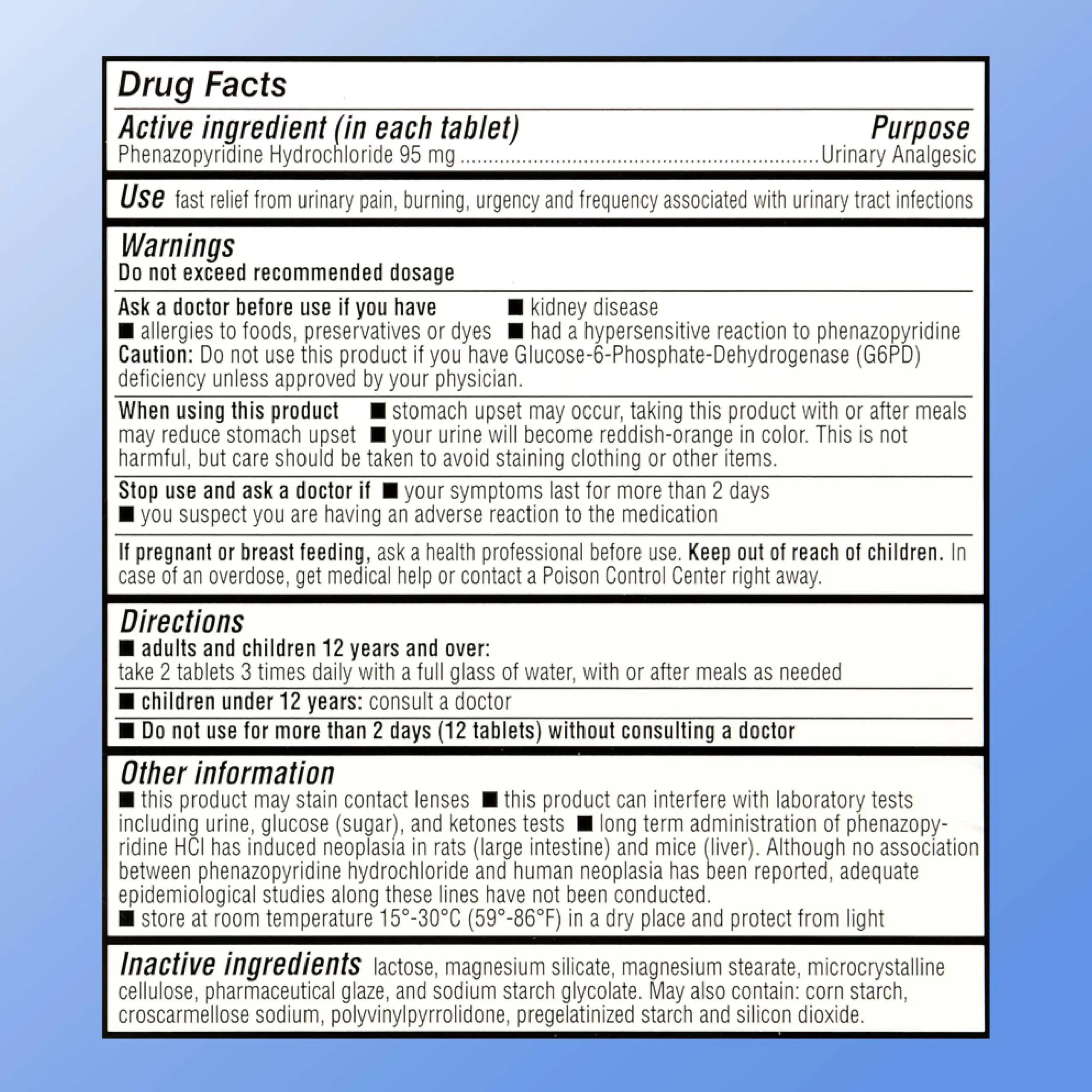 Quality Choice Fast Acting Urinary Pain Relief, Phenazopyridine Hydrochloride 95mg, Relieves UTI Pain, Burning, Frequent Urination, Bladder Discomfort, Urgency. One 30 Tablet Box (30 Total Tablets) Quality ChoiceAu supplements