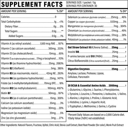 Vegan Superfood Daily Keto MultiVitamin for Men and Women BCAA BCCA Amino Acid Sport Formula 99US supplements