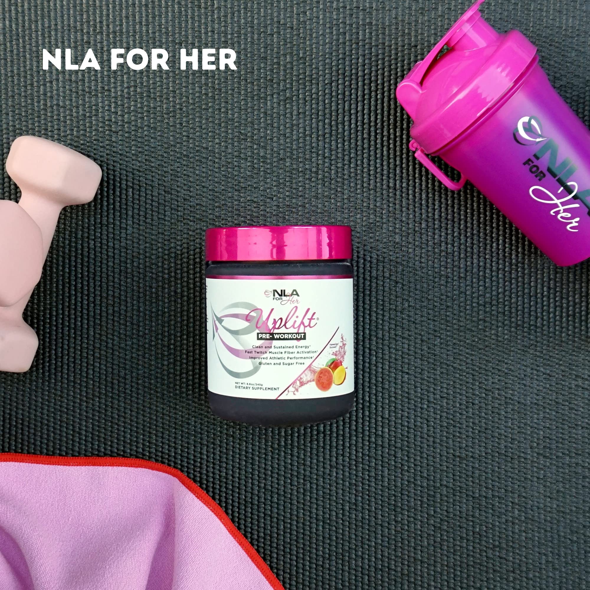 NLA for Her Pre/Post Workout Stack (Includes Her Whey Chocolate Éclair and Uplift Pre NLA for HerAu supplements