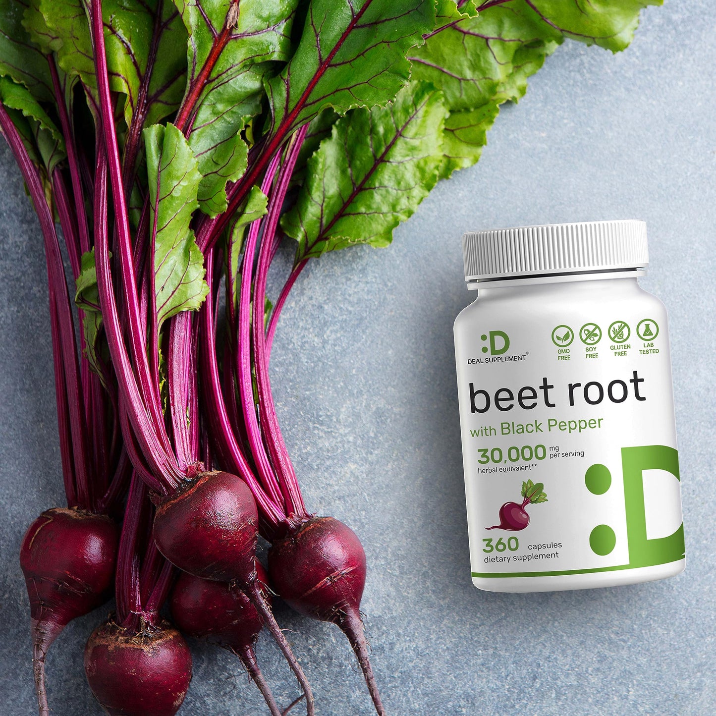 Beet Root Capsules 30000mg Per Serving, 360 Count, with Black Pepper Extract – Enhanced DEAL SUPPLEMENTUS supplements