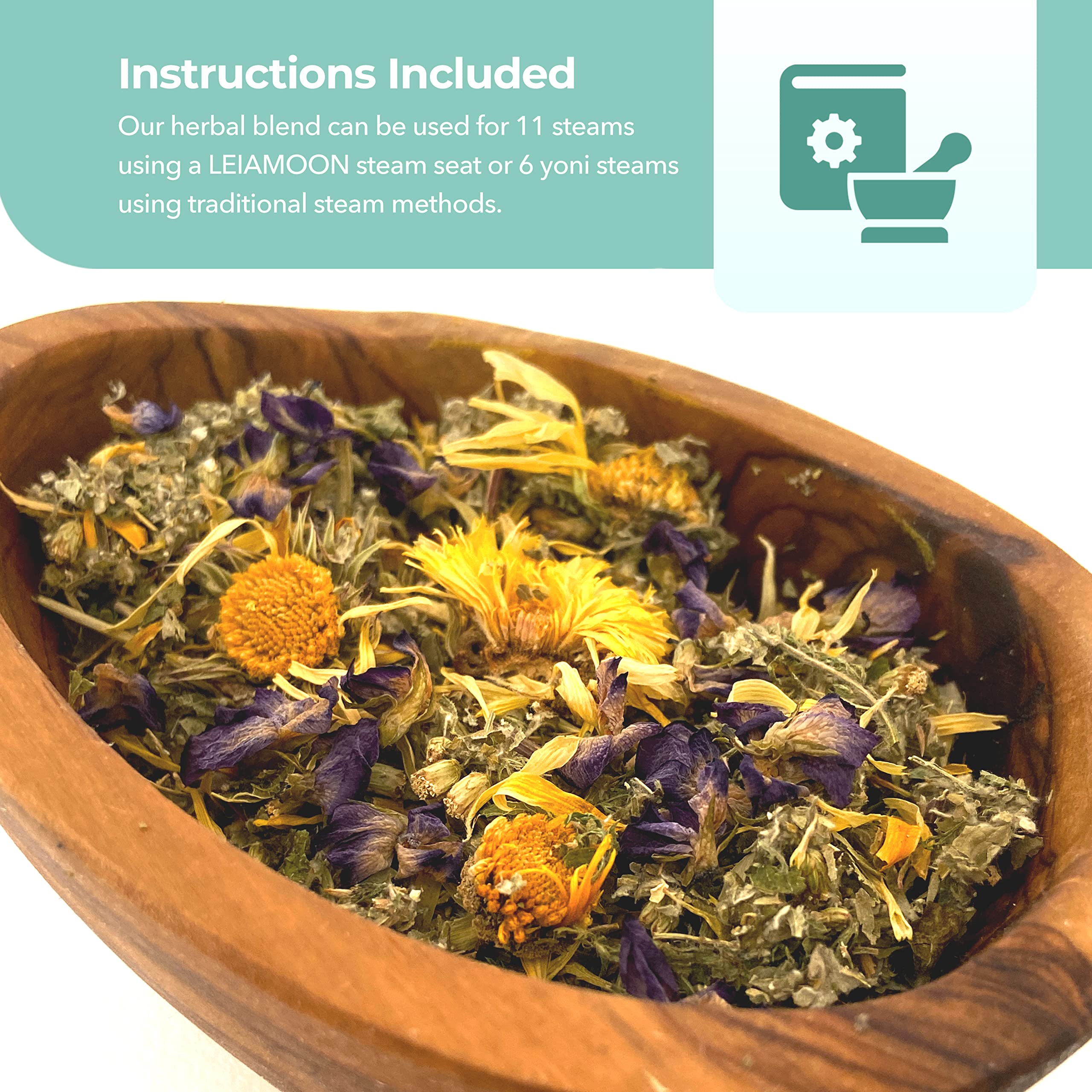 Leiamoon - Vaginal Steam Herbs Blends V Steam Kit for Cleansing, Regulating, and Balancing LeiamoonAu supplements