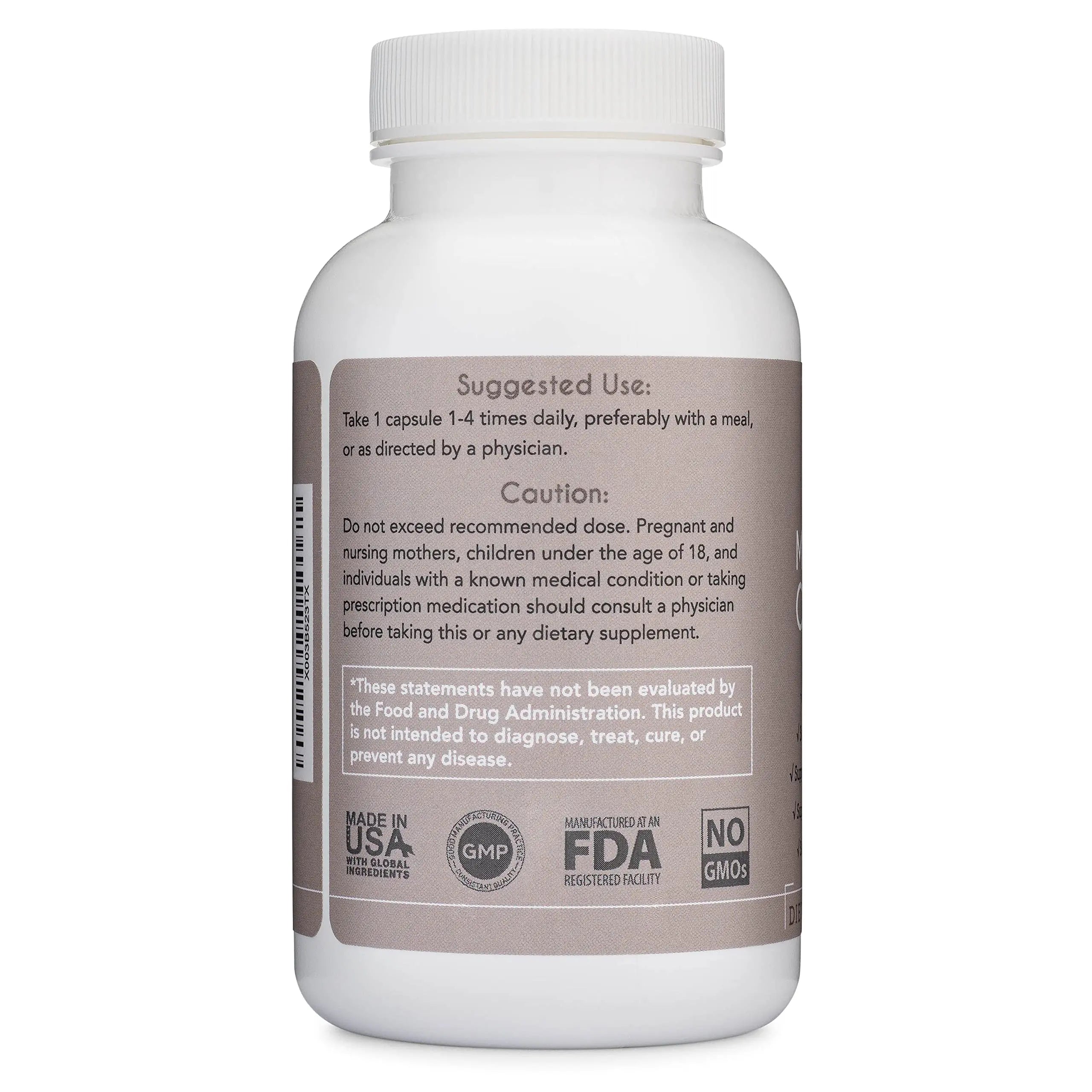 Magnesium Complex - Lifted Naturals Magnesium Supplement w/Bisglycinate, Malate, Taurate - 120 Capsules - Bioavailable Magnesium Formula for Mood, Sleep, Energy Support* Lifted Naturalsnz supplements