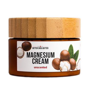 Better Shea Butter Magnesium Cream for Leg Cramps | Relieves Muscle Tension | Night Lotion Safe for Pregnancy, Kids and Babies | Organic and Natural Ingredients | Vegan, Made in USA | (Unscented) Better Shea ButterAu supplements