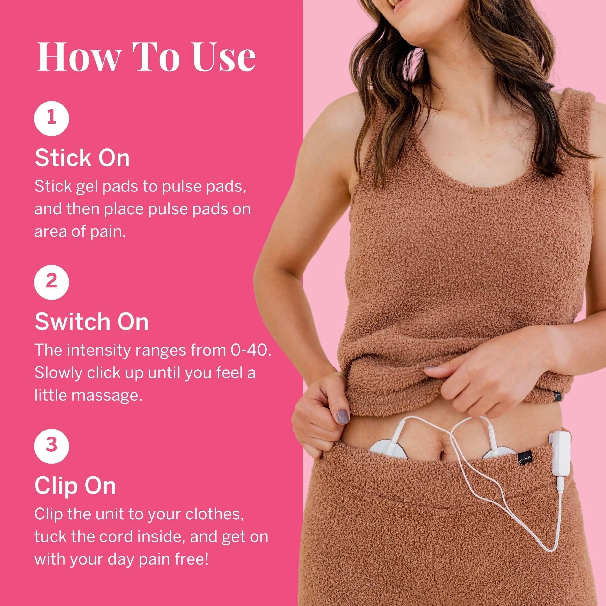 Pixie Period Pain Relief Device - Best PMS Relief Simulator with TENS Technology - Thinnest Wearable Tens Unit - Unnoticeable Under Clothes - Menstrual Cramp Comfort for Feminine Care Pixie CupAu supplements