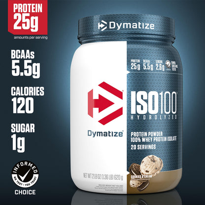 Dymatize ISO100 Hydrolyzed Protein Powder, 100% Whey Isolate Protein, 25g of Protein DymatizeUS supplements