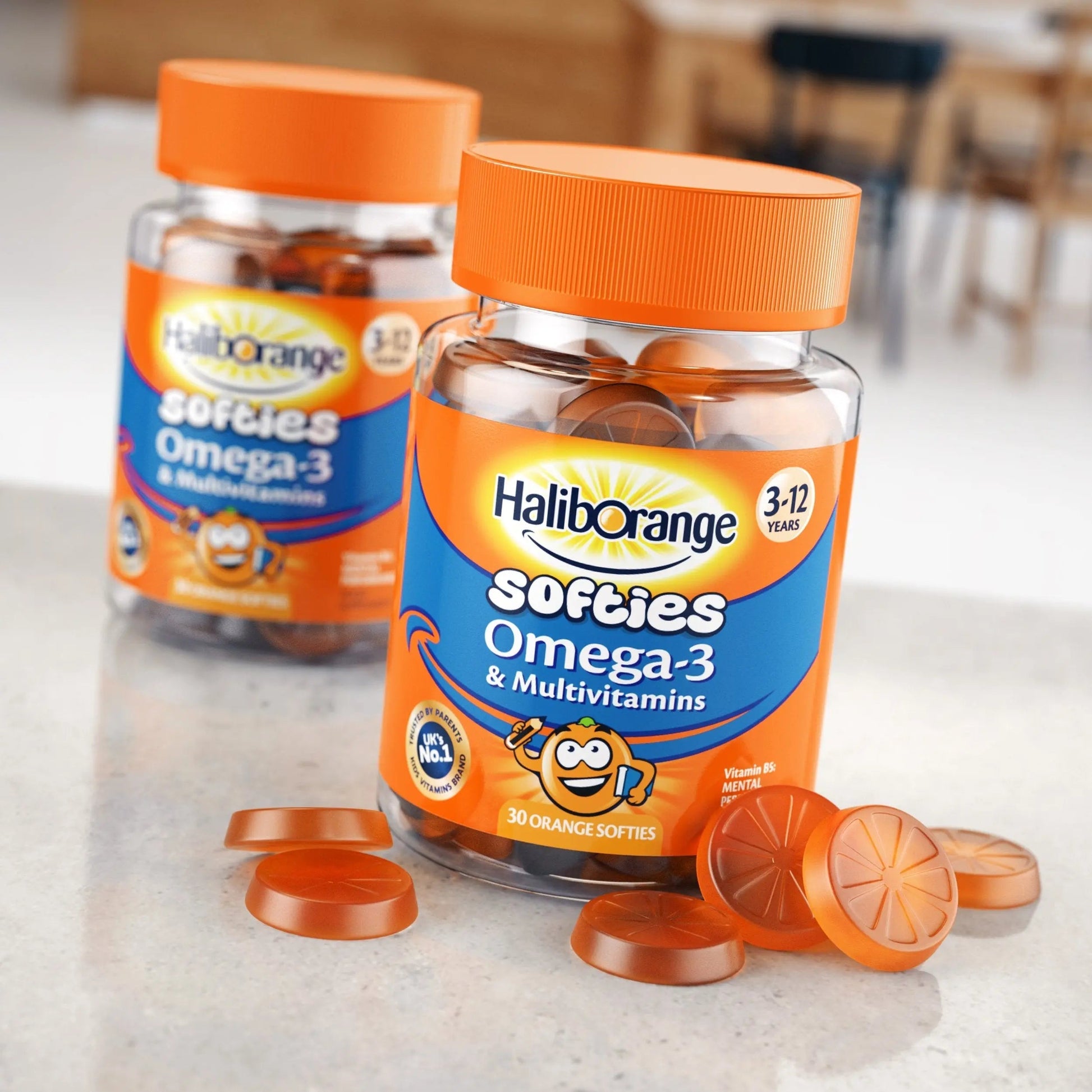 Haliborange Kids Vitamins Omega-3 and Multivitamin Orange Softies 30s HaliborangeAu supplements