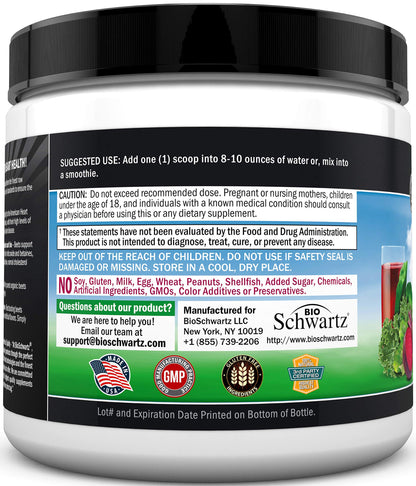 Beet Root Powder - Beets Superfood Supplement with Vitamin C Plus Organic Antioxidant BioSchwartzUS supplements