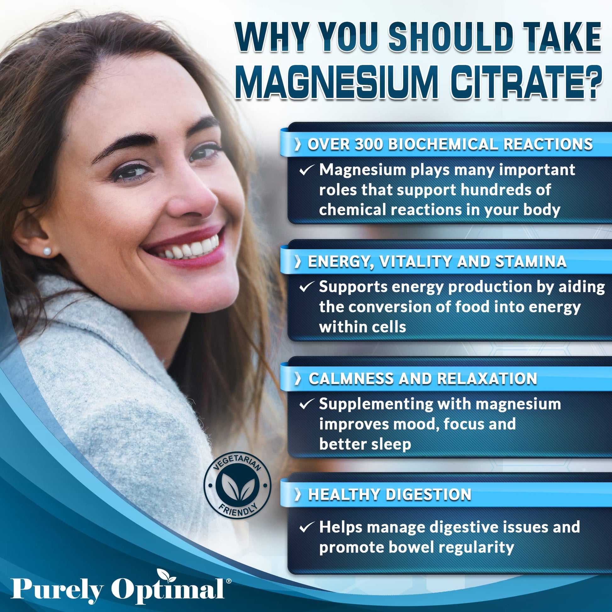 Premium Magnesium Gummies Kids & Adults - Magnesium Citrate for Digestion Support Purely OptimalUS supplements