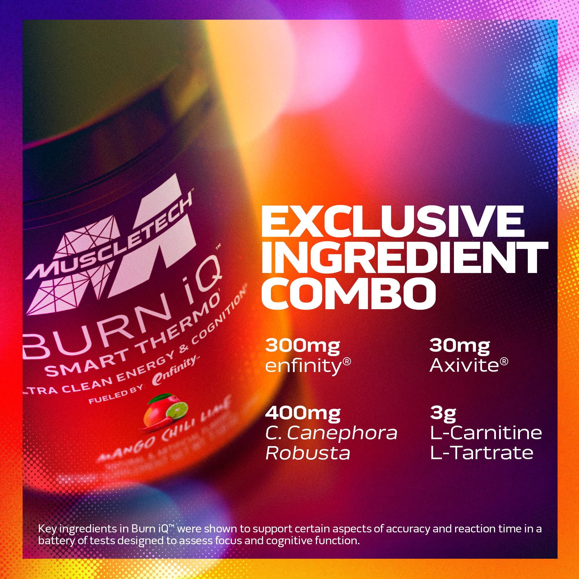MuscleTech Burn IQ Smart Thermo Supplement Fueled with Paraxanthine Enhanced Energy MuscleTechUS supplements