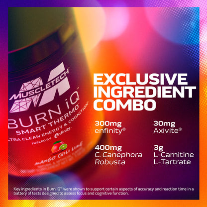 MuscleTech Burn IQ Smart Thermo Supplement Fueled with Paraxanthine Enhanced Energy MuscleTechUS supplements