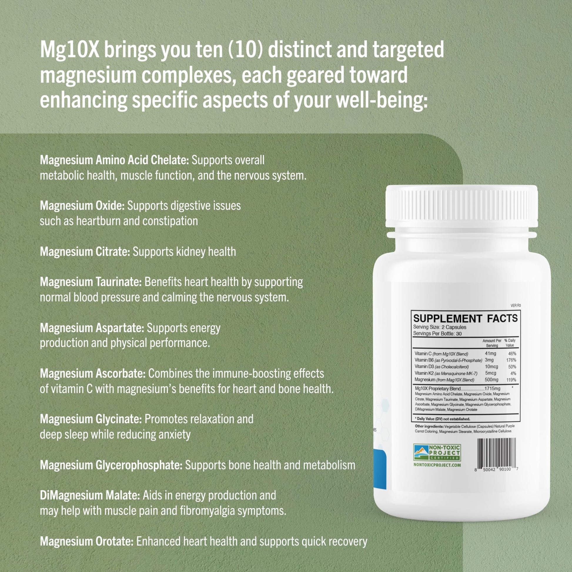True Cellular Formulas Mg10X Multi-System Magnesium | Supplement to Support Sleep - 60 Capsules | Enhanced Sleep, Immune System & Metabolic Support | Includes Magnesium Glycinate, Citrate and More True Cellular FormulasAu supplements