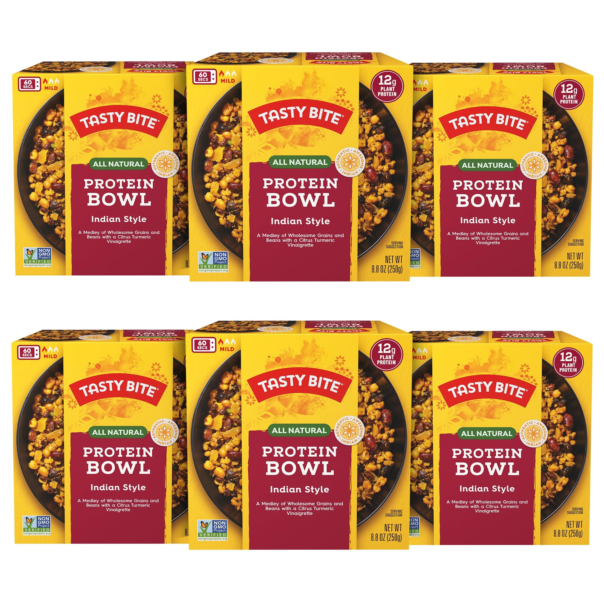 TASTY BITE Indian Protein Bowl, 8.8 Ounce, Pack of 6, Ready to Eat, Microwaveable TASTY BITEAu supplements