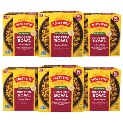 TASTY BITE Indian Protein Bowl, 8.8 Ounce, Pack of 6, Ready to Eat, Microwaveable TASTY BITEUS supplements