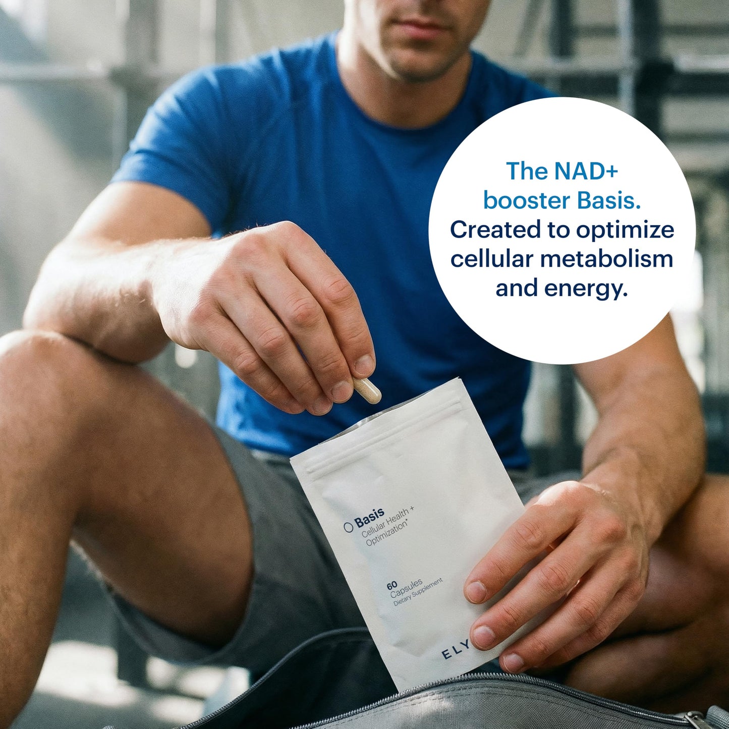 ELYSIUM Basis NAD Plus Supplement 30 Servings - with Nicotinamide Riboside 250mg and Pterostilbene 50mg - Healthy Aging Supplement & Cellular Energy ELYSIUMUS supplements