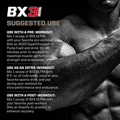 PMD Sports BX3 Ultra Muscle-Building Powder – Beta-Alanine, BCAAs, Betaine Anhydrous PMDUS supplements