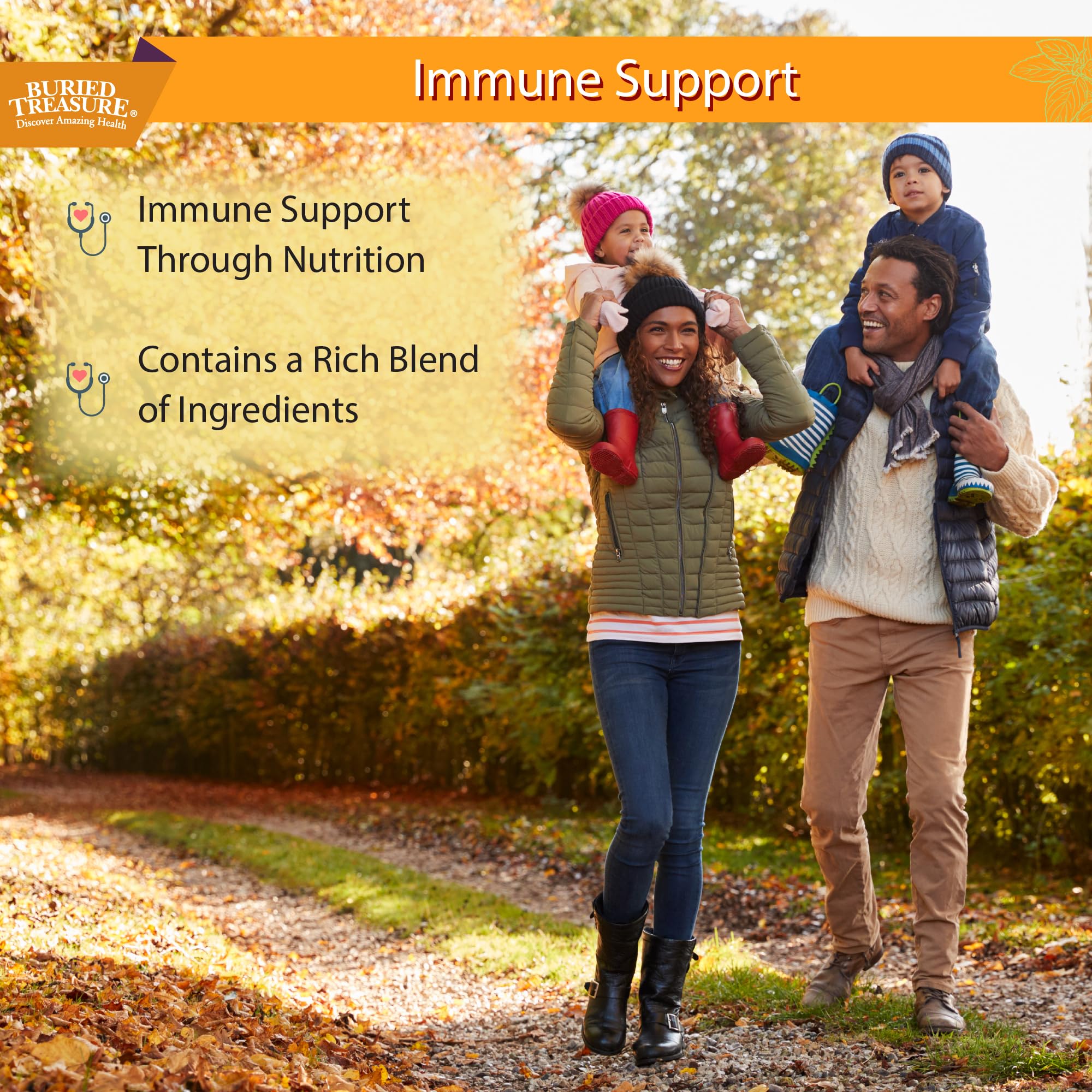 Buried Treasure Adult Daily Immune Wellness - 16 Fl oz, 16 serv, Liquid Nutrient Blend for Immune Support with Elderberry, Echinacea, Vitamins & more Buried TreasureAu supplements