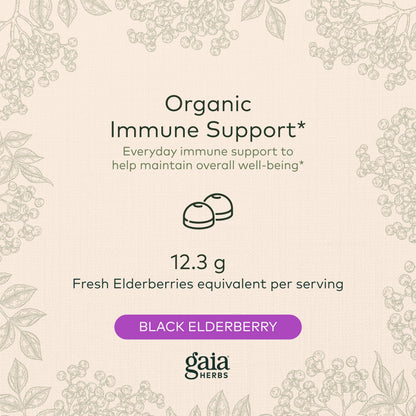 Gaia Herbs Black Elderberry (Sambucus Nigra) Extra Strength Gummies Gaia HerbsUS supplements