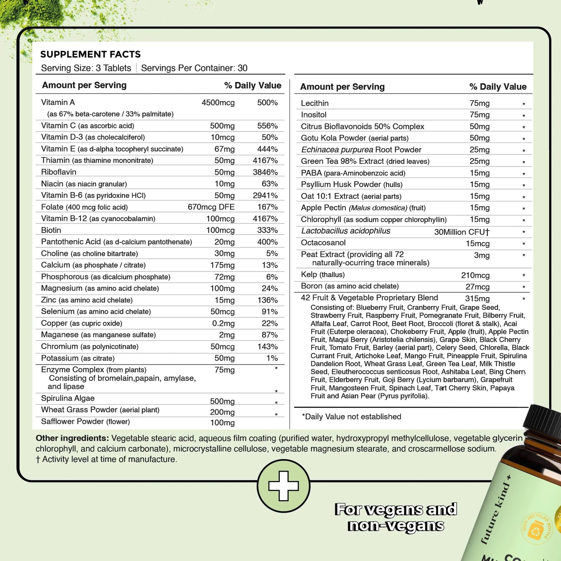 Future Kind Multivitamin Bundle - Vegan Complete Multivitamin and Vegan Essential Multivitamin - Vegan Vitamin B12, Omega 3, and Vitamin D3 - Complete Multivitamin, 42 Vitamins in 1 for Men and Women Future KindAu supplements