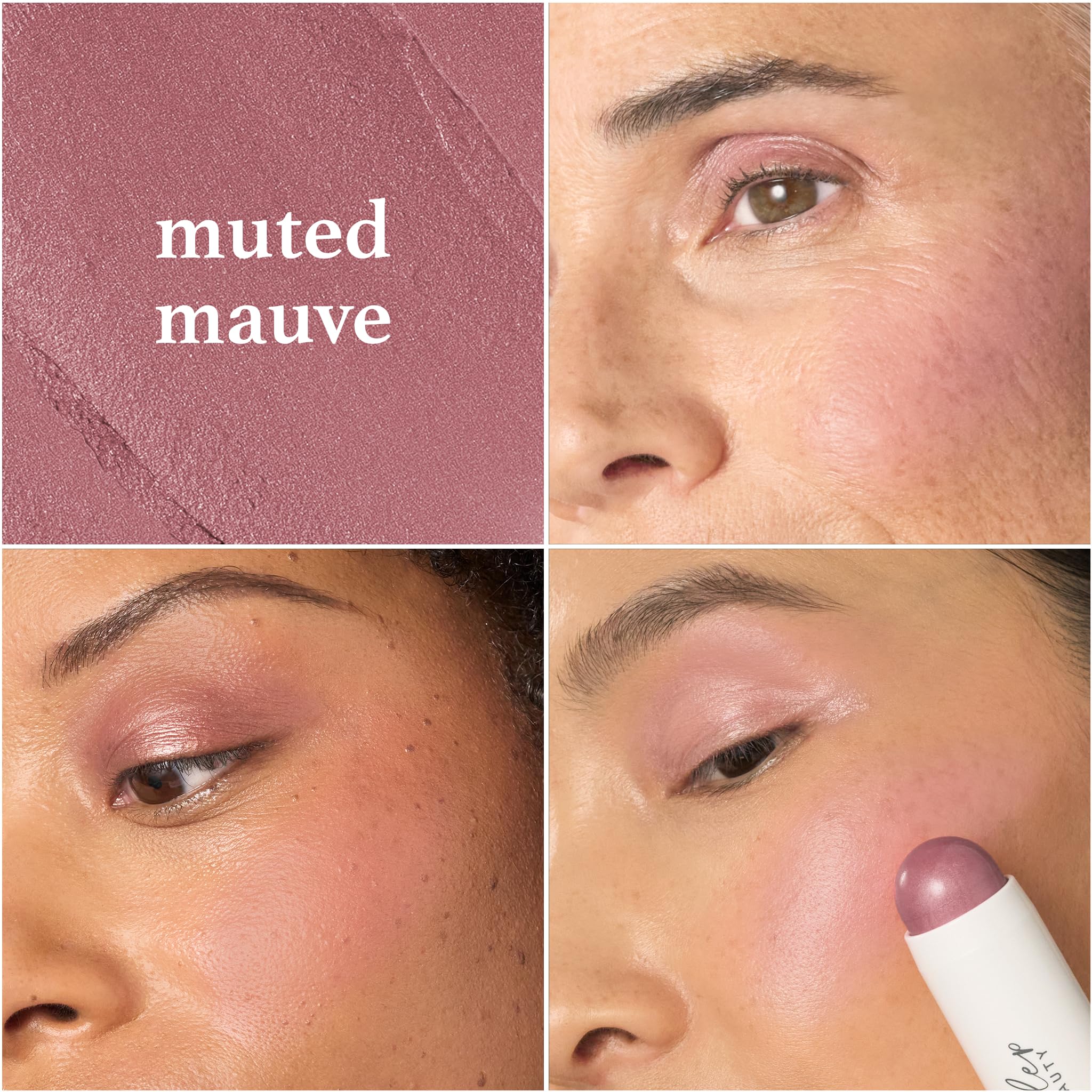Julep Skip The Brush Cream to Powder Blush Stick - Muted Mauve - Blendable and Buildable Color - 2-in-1 Blush and Lip Makeup Stick JulepAu supplements