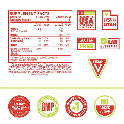 Zhou Nutrition Plant Based Vegan Protein Powder, Best Absorption Digest Score, Complete Zhou NutritionUS supplements
