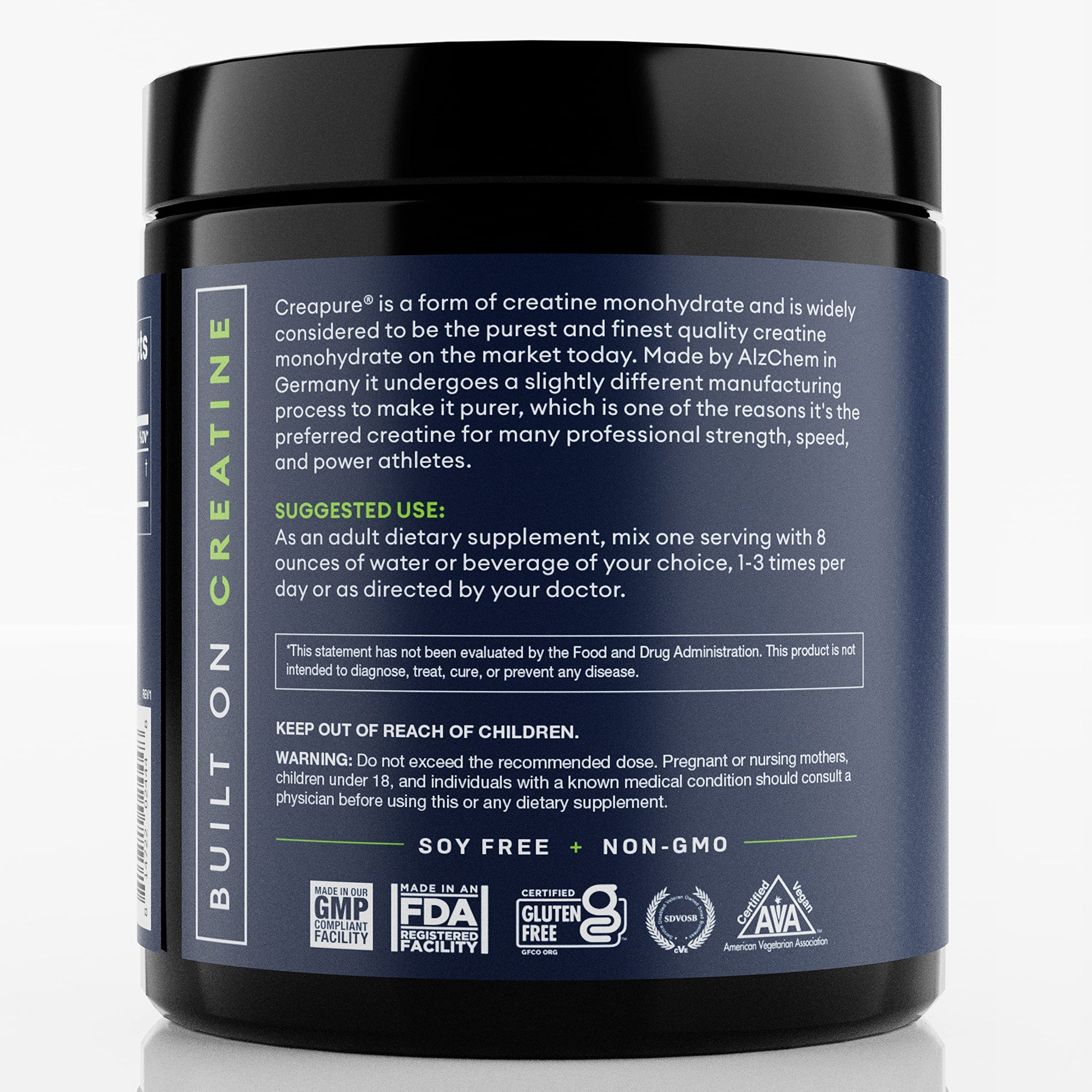 CREA SUPPS Premium Creapure Creatine Monohydrate Powder | Pure, Vegan, Keto CREA SUPPSUS supplements