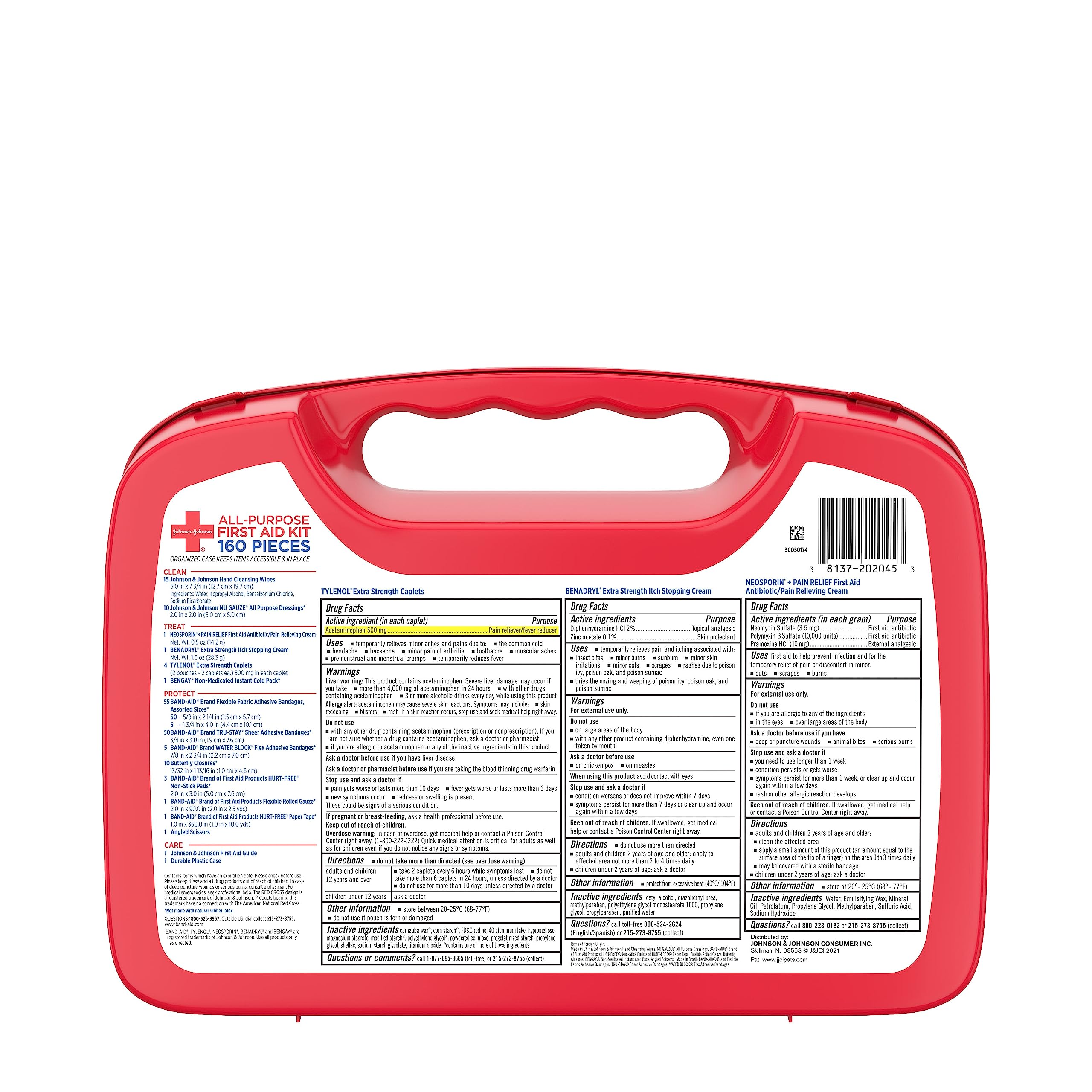 Johnson & Johnson All-Purpose Portable Compact First Aid Kit for Minor Cut Johnson & JohnsonAu supplements