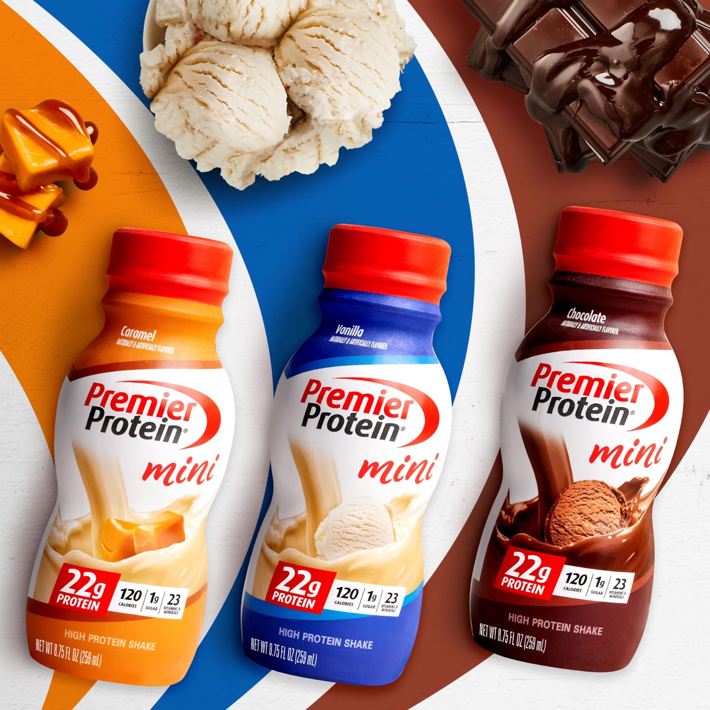 Premier Protein Shake MINIs, Vanilla, 22g Protein, 120 Calories, 1g Sugar, 8.75fl oz Premier ProteinUS supplements