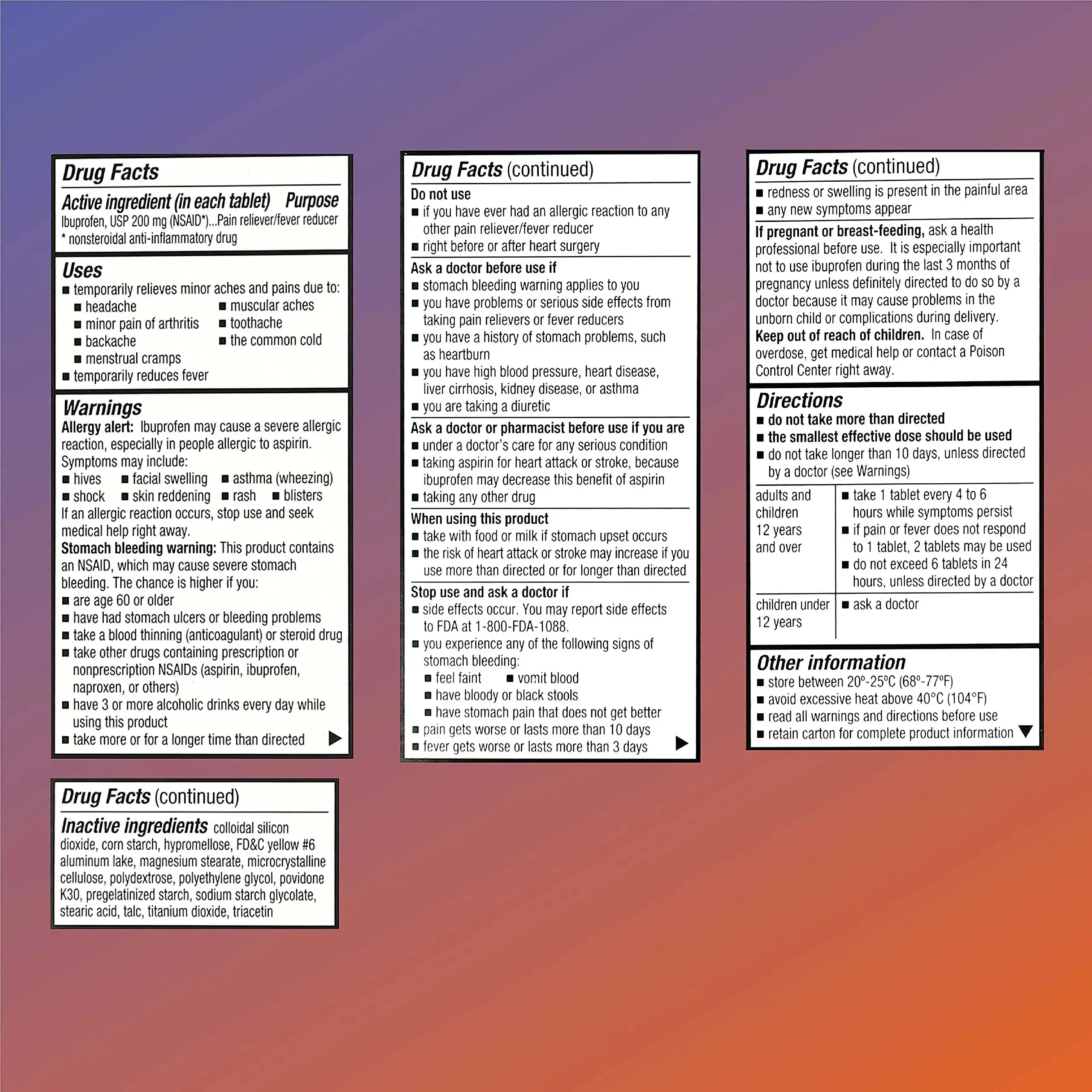 Quality Choice Ibuprofen Tablets, 200 mg, Pain Reliever and Fever Reducer for Arthritis, Toothache, Back Pain, Headache, Body Aches, and More 100 Count of Coated Tablets Quality ChoiceAu supplements