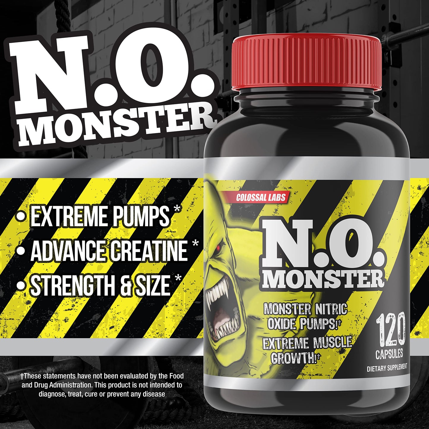 Colossal Labs Nitric Oxide Booster with L-Arginine, Extreme Pumps to Build Strength Goliath LabsUS supplements