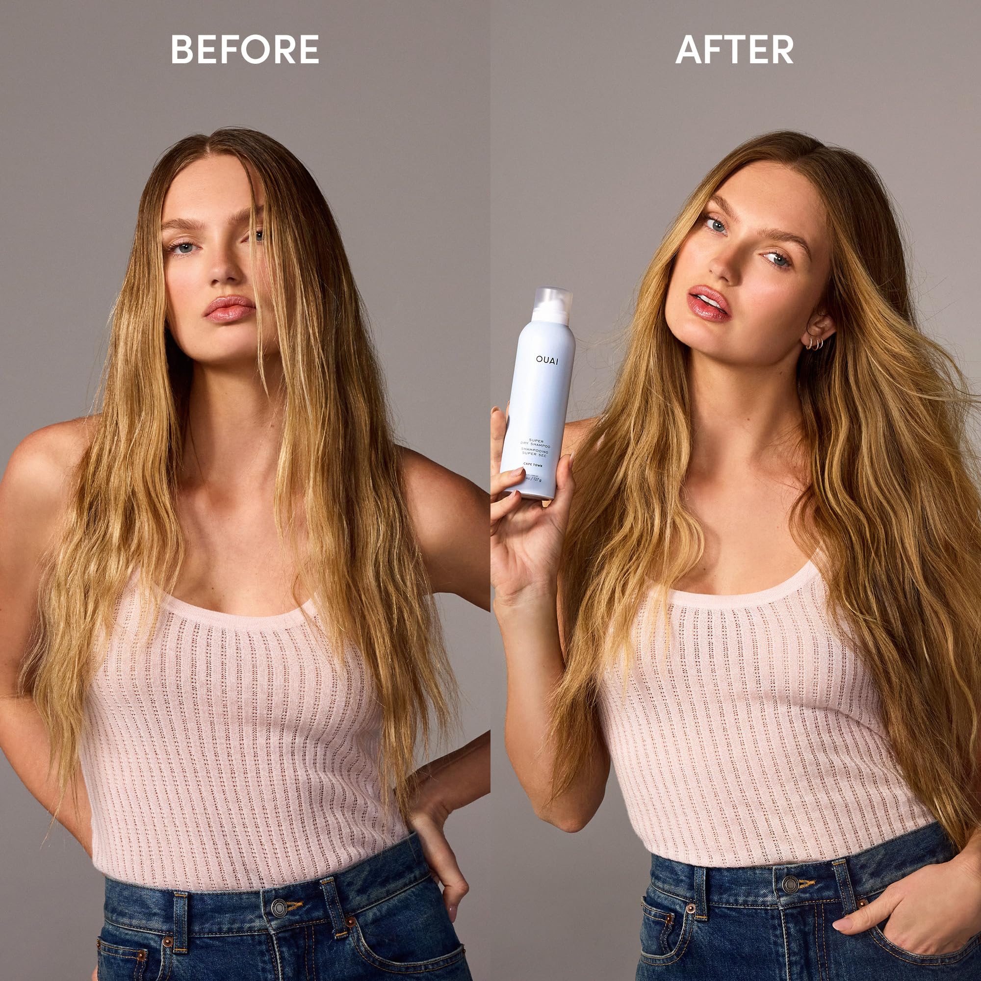 OUAI Super Dry Shampoo - Volumizing Dry Shampoo - Absorbs Oil, Dirt & Sweat - Blends Seamlessly into Hair with Zero Residue & Enriched with a Long-Lasting Scent - Cape Town (4.5 oz) OUAIAu supplements