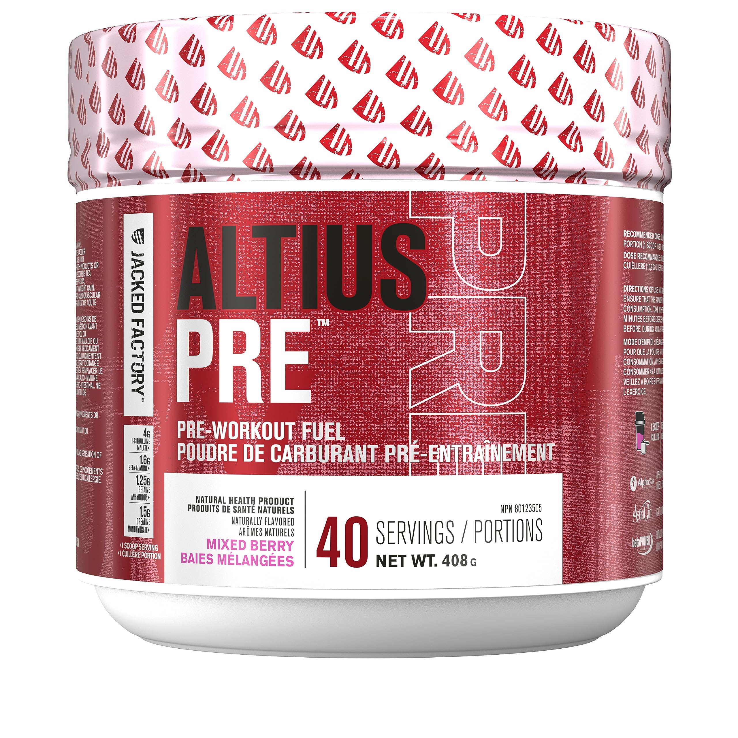 ALTIUS Pre-Workout Supplement - Naturally Sweetened - Clinically Dosed Powerhouse Jacked FactoryAu supplements