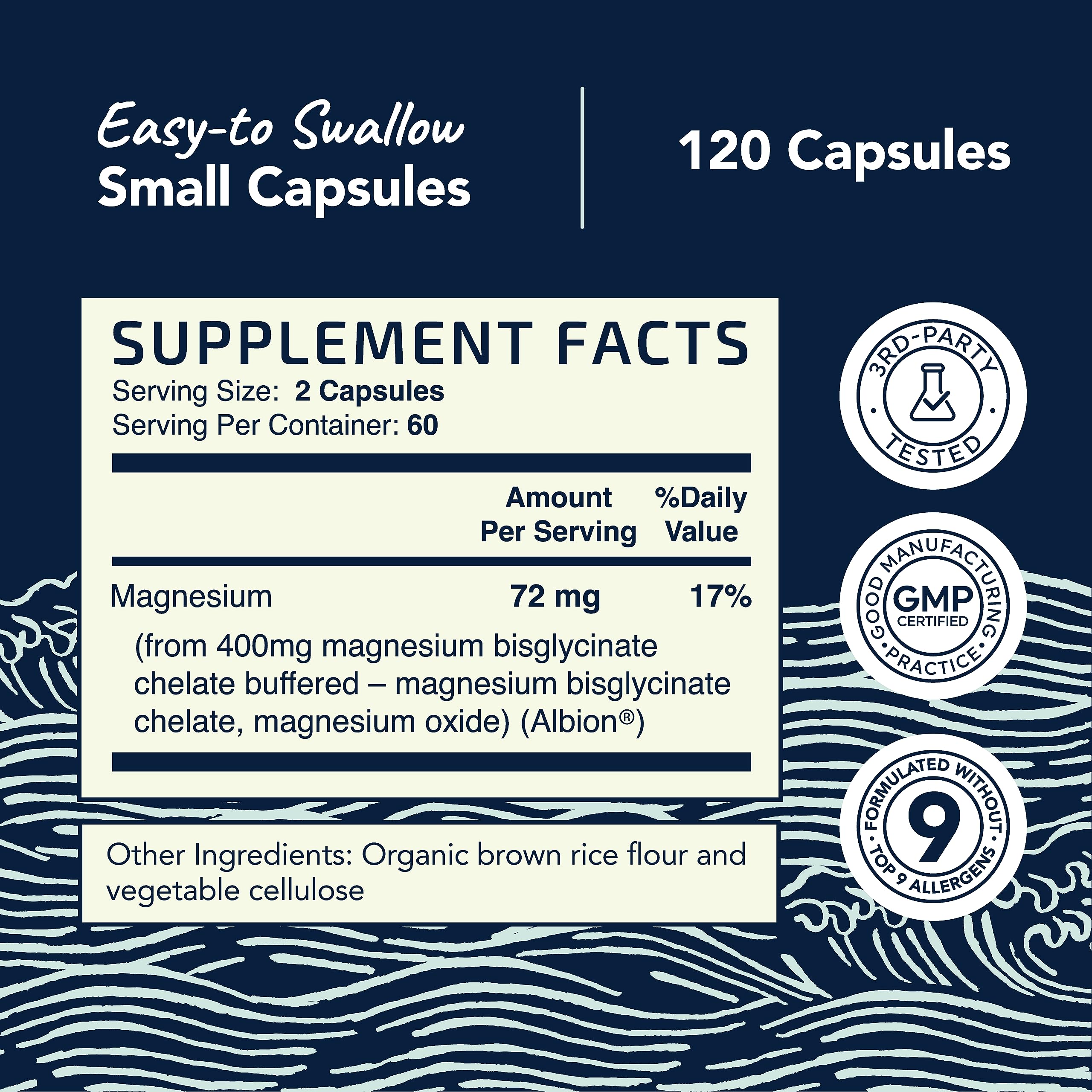 Magnesium Bisglycinate 400mg | Chelated Bisglycinate for Muscle Relaxation, Bones Nobi NutritionUS supplements