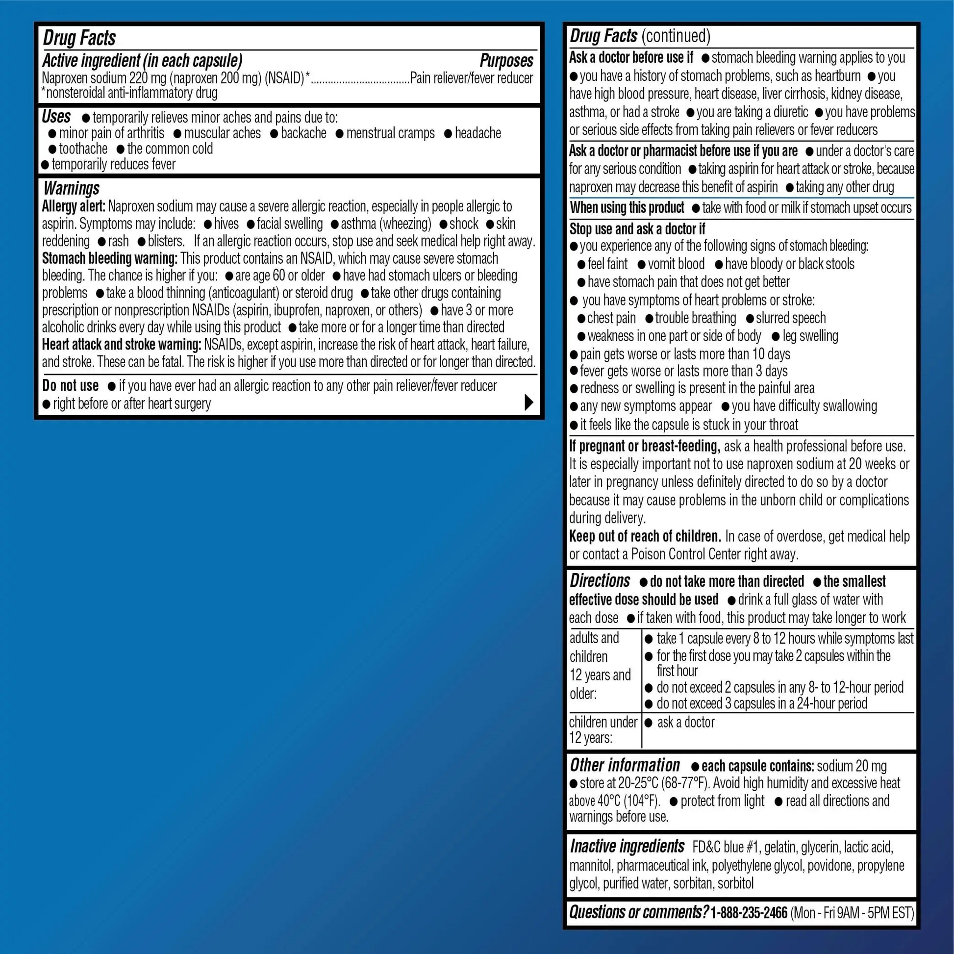 Amazon Basic Care Naproxen Sodium 220 mg Liquid Gels, Pain Reliever/Fever Reducer (NSAID), Headache, Backache, Menstrual Pain, Arthritis Pain, 12-Hour Relief, 180 Count (previously A+ health) Amazon Basic CareAu supplements