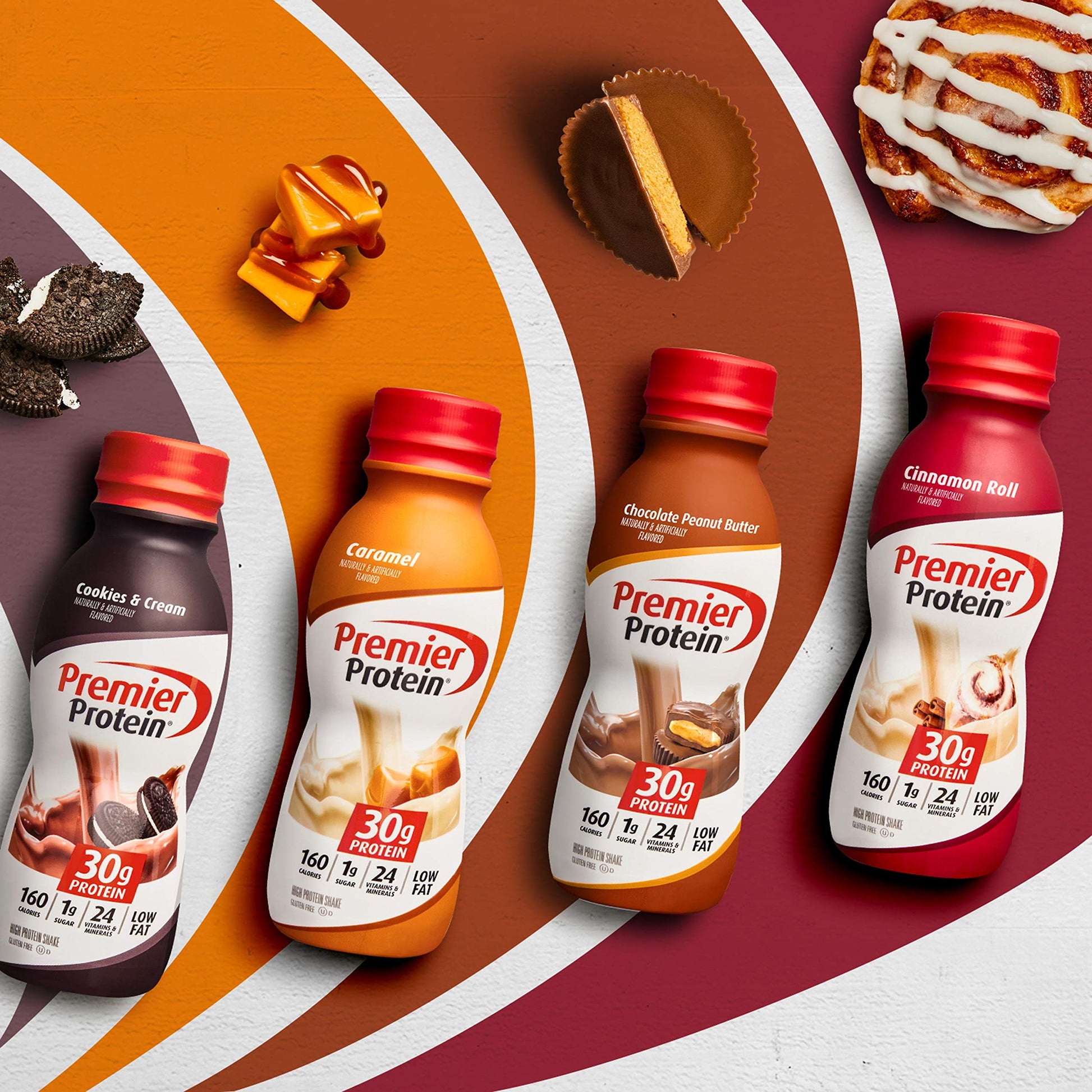 Premier Protein Shake, Chocolate Peanut Butter Liquid, 30g Protein, 1g Sugar, 24 Vitamins Premier ProteinUS supplements