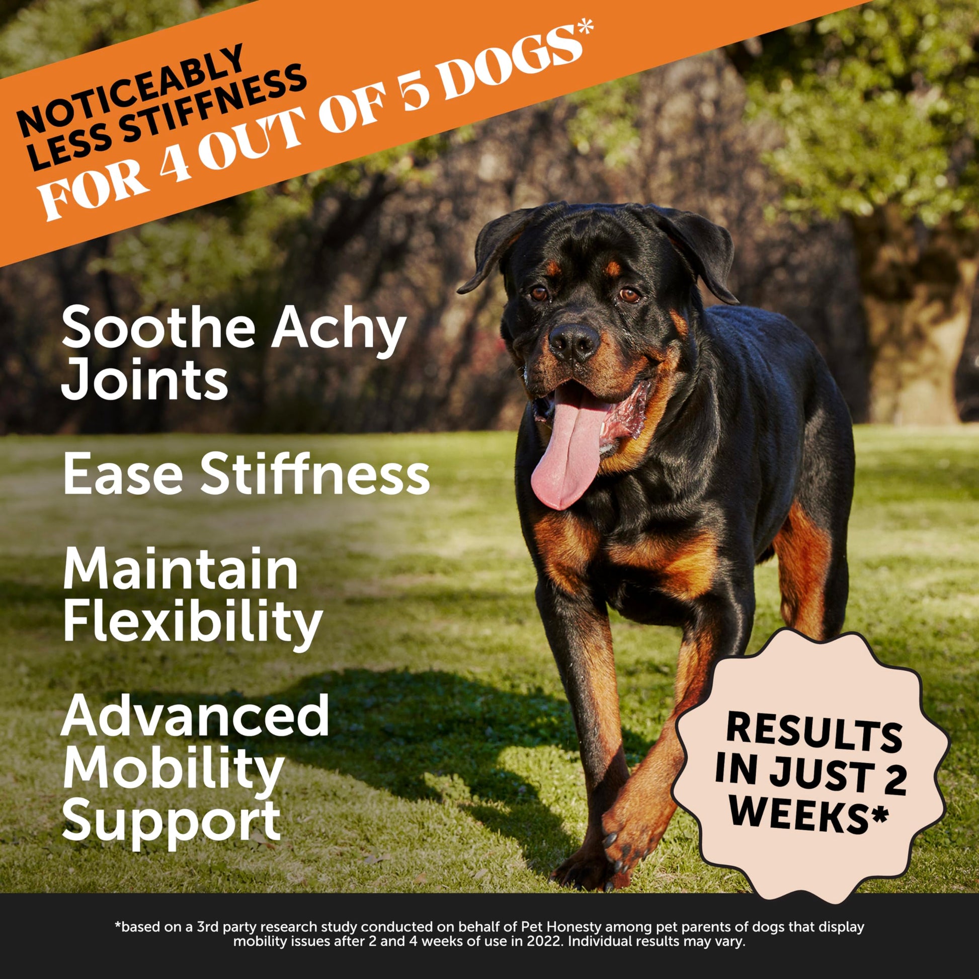 Pet Honesty Hip & Joint Health Max Strength – Dog Joint Support Chews with Glucosamine Chondroitin & Omega-3s – Joint Supplement for Dogs to Support Mobility, Flexibility & Comfort – Bacon (90 ct) Pet HonestyAu supplements